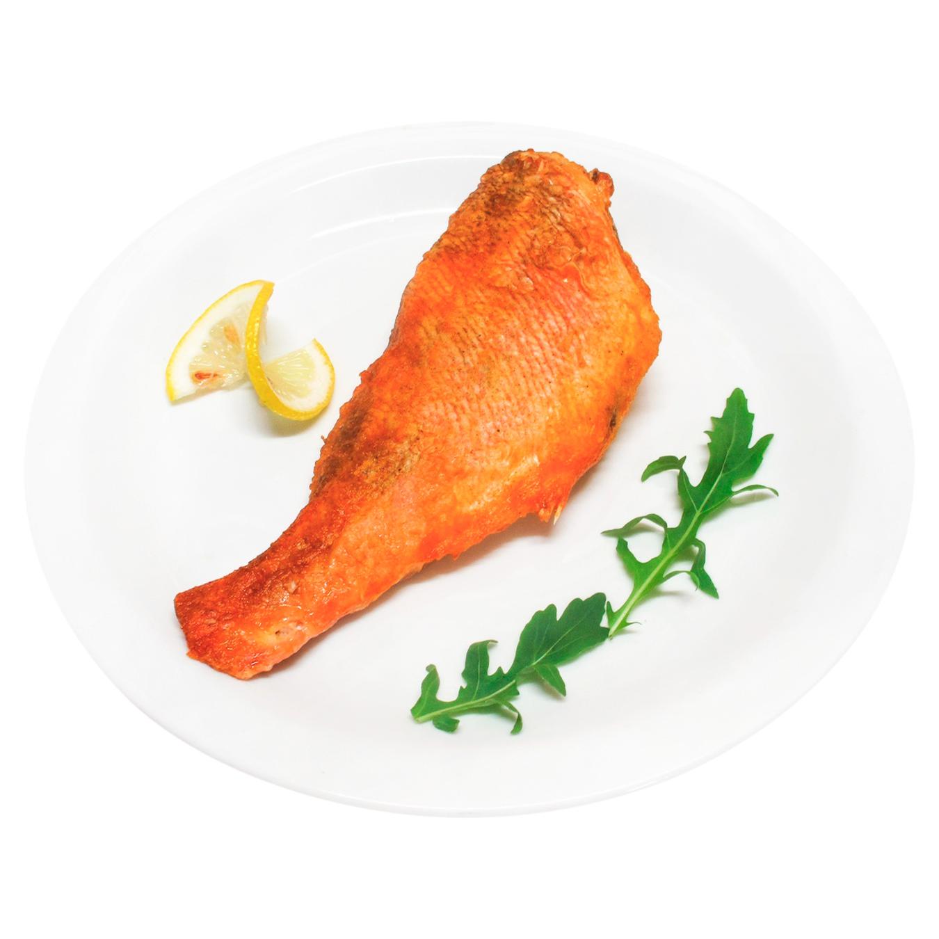 

Окунь морской жареный