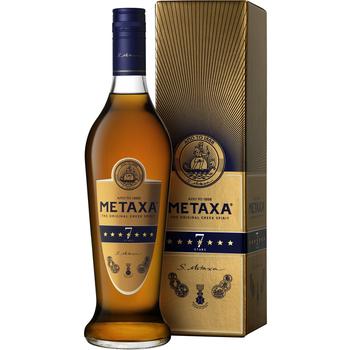 Бренди Metaxa 7* 40% 0.7л - купить, цены на Таврия В - фото 1