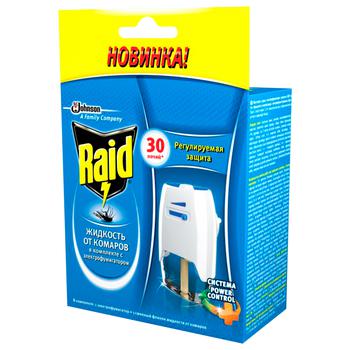 Raid With Regulator Of Protection Against Mosquitoes Electrofumigator 30 Nights - buy, prices for Supermarket "Kharkiv" - photo 1