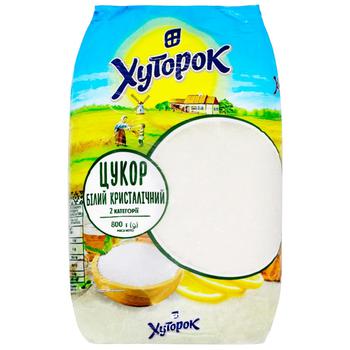 Khutorok White Crystalline Sugar 800g - buy, prices for Auchan - photo 1