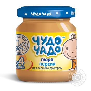 Chudo-chado for children from 3 months peach puree 90g - buy, prices for MegaMarket - photo 1