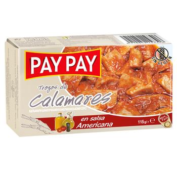 Pay Pay Squid Pieces in American Sauce 115g