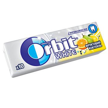 Жевательная резинка Orbit White Фруктовый коктейль 14г - купить, цены на ULTRAMARKET - фото 1