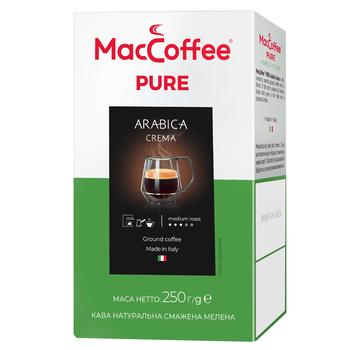 Кофе молотый MacCoffee Pure Arabica Crema 250г - купить, цены на Идеал - фото 1