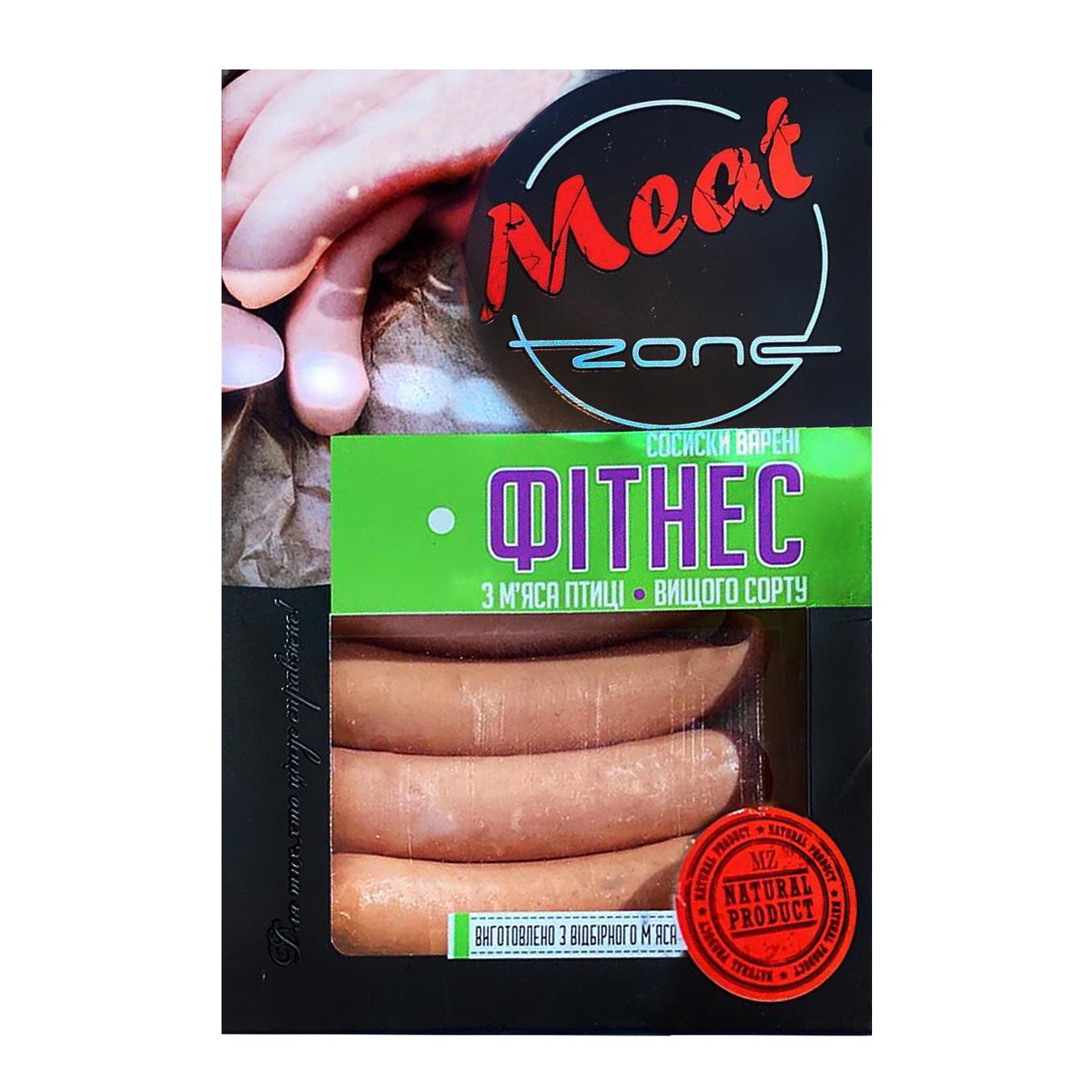 

Сосиски Meat Zone Фитнес вареные в/с 240г