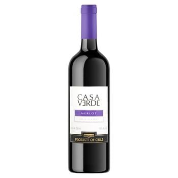 Casa Verde Merlot Red Dry Wine 13% 0.75l - buy, prices for MegaMarket - photo 1