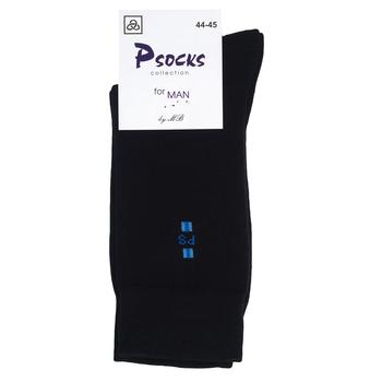 Шкарпетки Psocks Лого чоловічі р.44-45 чорний - купити, ціни на Ідеал - фото 1