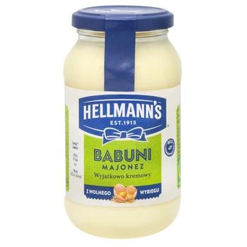 Майонез Hellmann's Babuni 64% 340мл - купити, ціни на МегаМаркет - фото 1