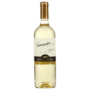 Вино Winemaker Suvignon Blanc белое сухое 13.5% 0,75л - купить, цены на Auchan - фото 1