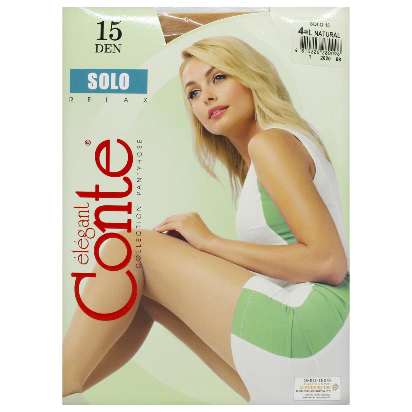 

Колготи жін. поліамідні Conte Elegant Solo 15 р.4 Natural