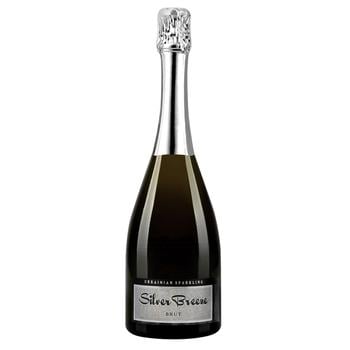 Вино игристое Silver Breeze Ukrainian Brut белое 10-13,5% 0,75л