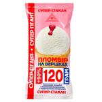 Мороженое Максхолод Гигант Пломбир на сливках с малиновым вареньем 120г