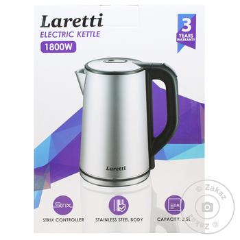 Чайник Laretti 1800W LR7513 2.5л - купить, цены на МегаМаркет - фото 1