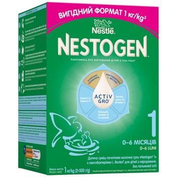 Суміш молочна суха NESTLÉ® NESTOGEN® 1 з лактобактеріями L. Reuteri для дітей з народження 1кг - купити, ціни на - фото 1