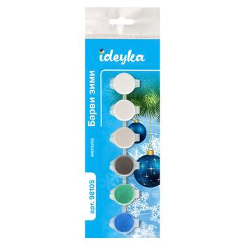 Ideyka Winter Colors Acrylic Paints 2.5ml*6pcs