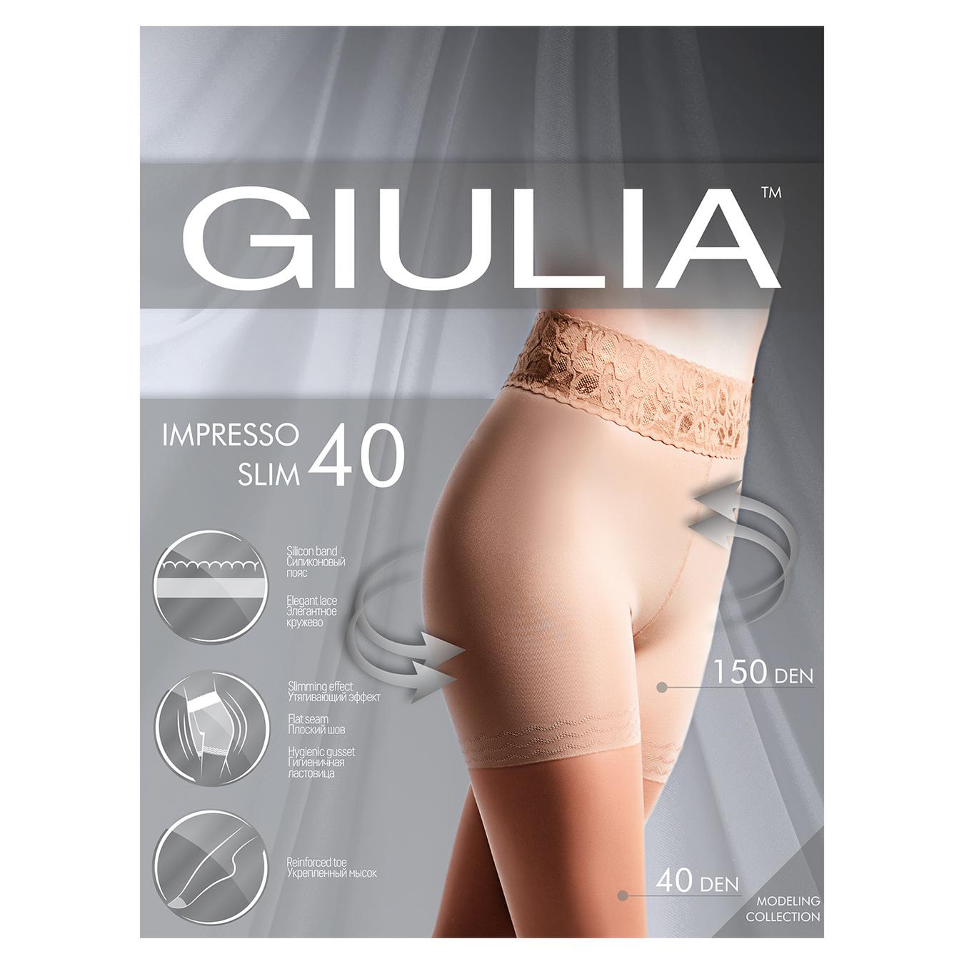 

Колготы женские Giulia Impresso Slim 40ден 5 Nero