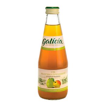 Galicia apple-pear juice 0.3l glass - buy, prices for Auchan - photo 1