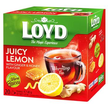 Loyd Warming Tea Ginger, Lemon and Honey Herbal Tea 2g*20pcs - buy, prices for NOVUS - photo 1