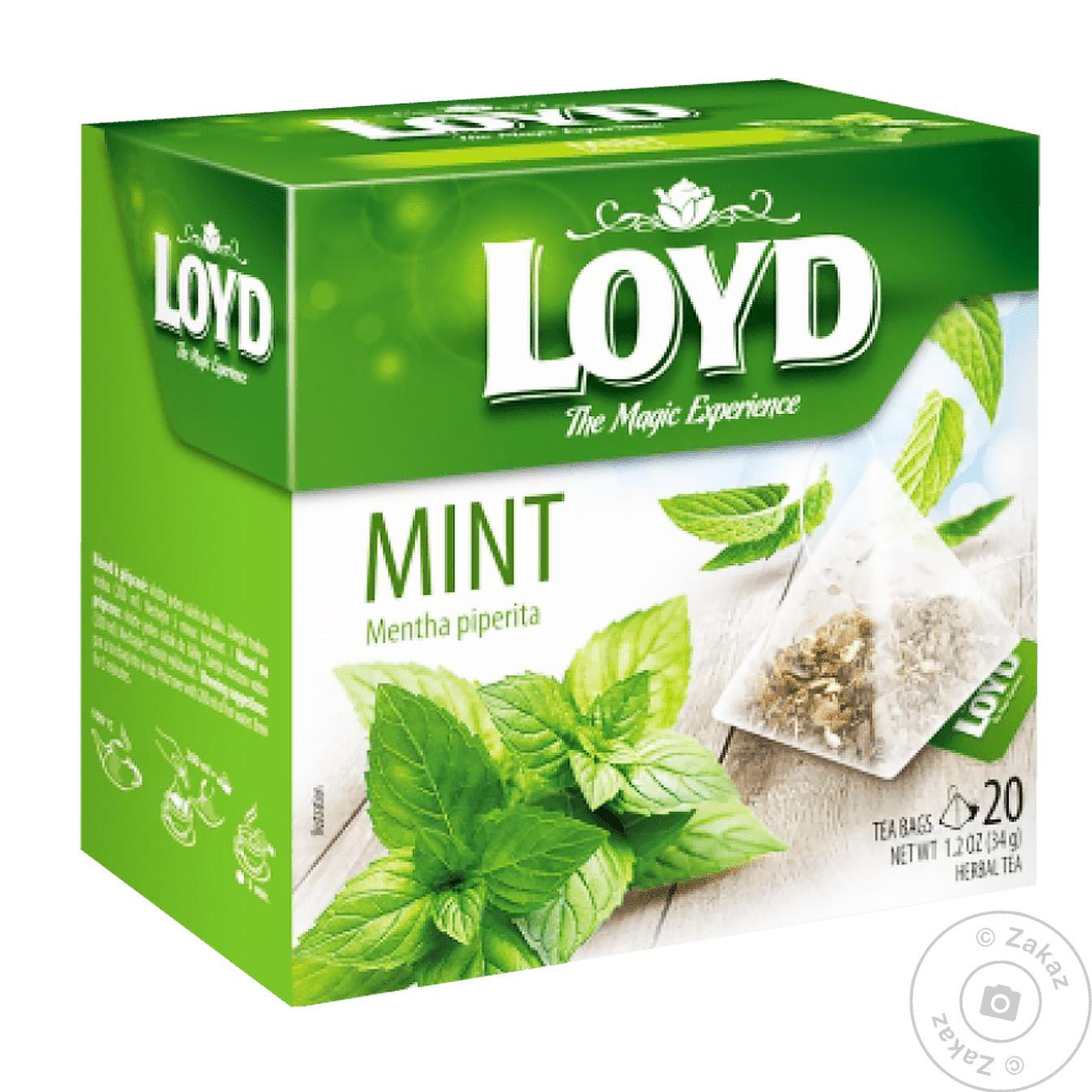 

Чай Loyd мята травяной в пирамидках 20шт*1.7г