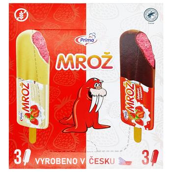 Prima Strawberry Ice Cream with Cheese Mix 43g*6pcs