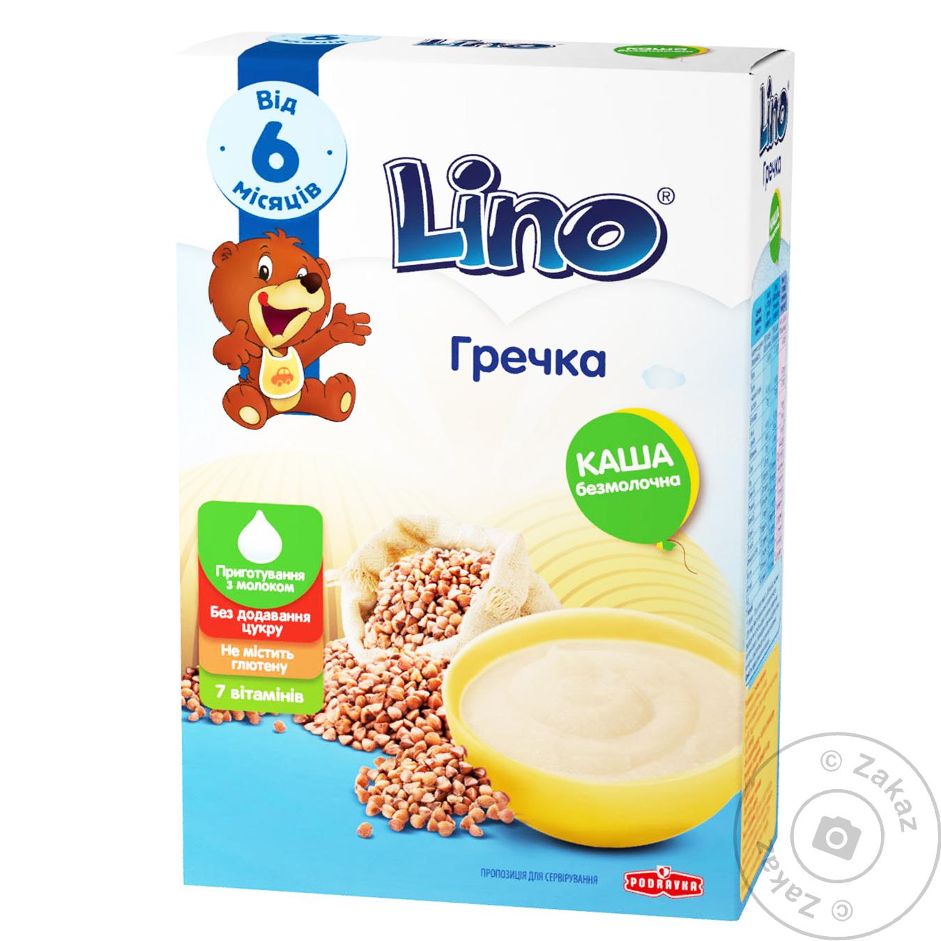 

Каша сухая безмолочная Lino гречка 150г