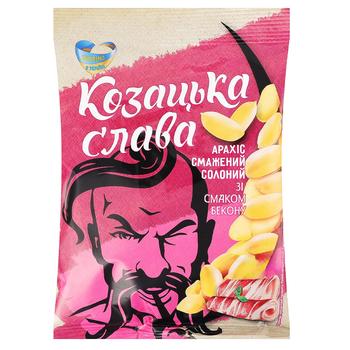 Kozatska Slava Salted Roasted Bacon Flavored Peanuts 150g - buy, prices for EKO Market - photo 1