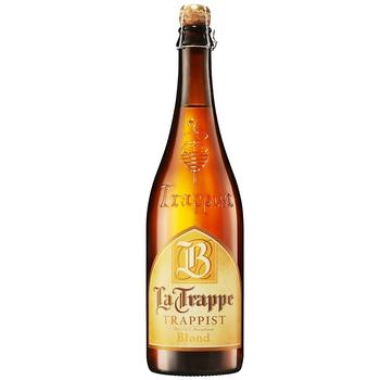 Пиво La Trappe Blond світле 6,5% 0,75л - купити, ціни на МегаМаркет - фото 1