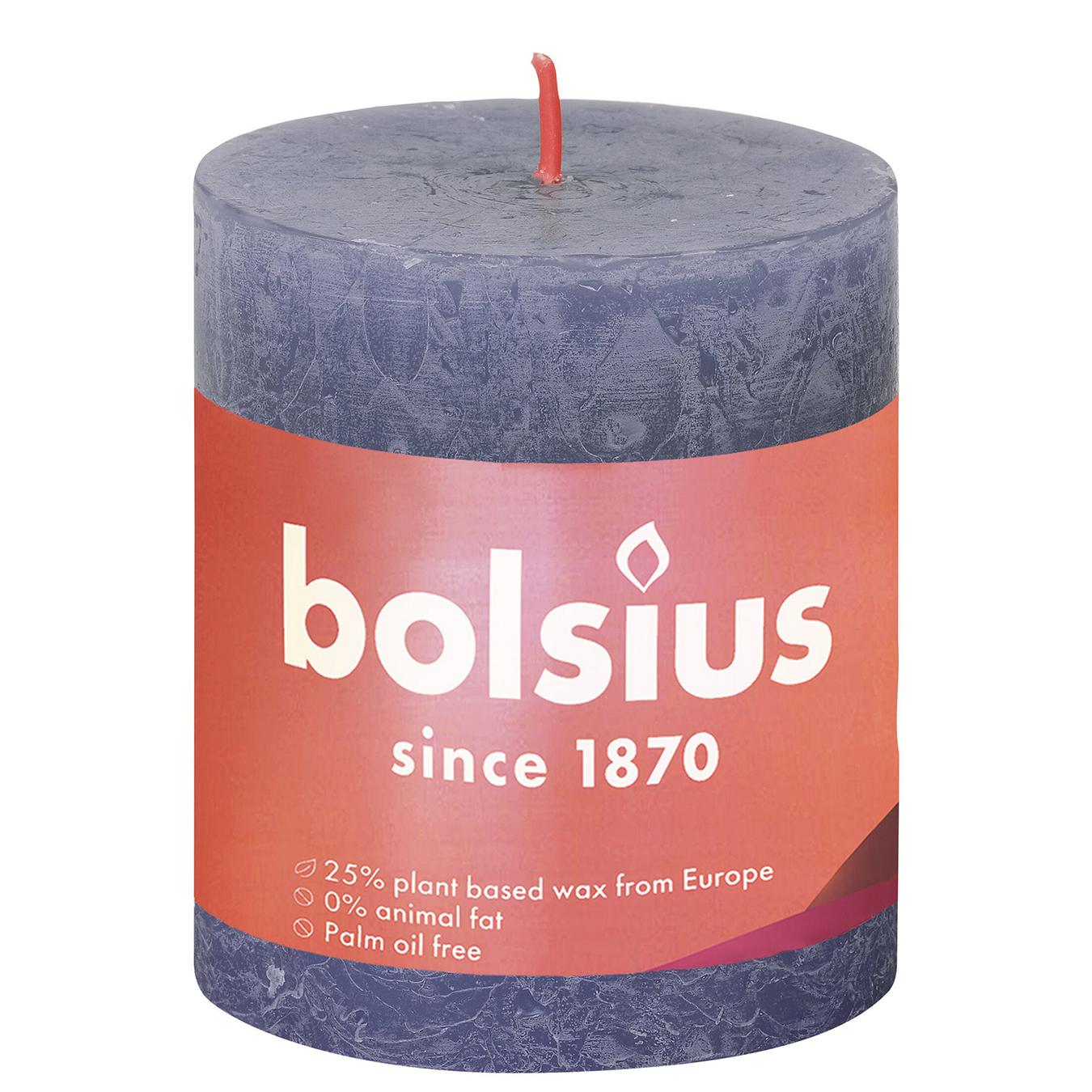 

Свеча Bolsius рустик сумеречный синий 80/68