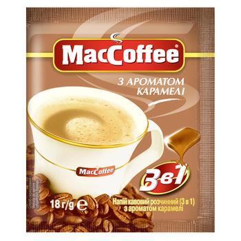 Напиток кофейный MacCoffee Карамель 3в1 18г