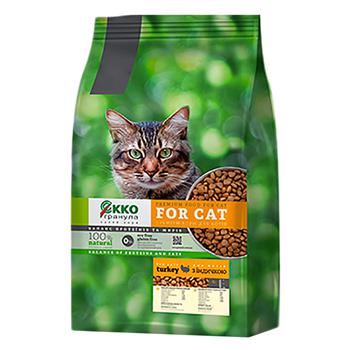 Ekko Hranula Dry Food with Turkey for Cats 1kg - buy, prices for Supermarket "Kharkiv" - photo 1