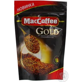 Кава MacCoffee Gold розчинна 75г х12 купить, цены на МегаМаркет - фото 2