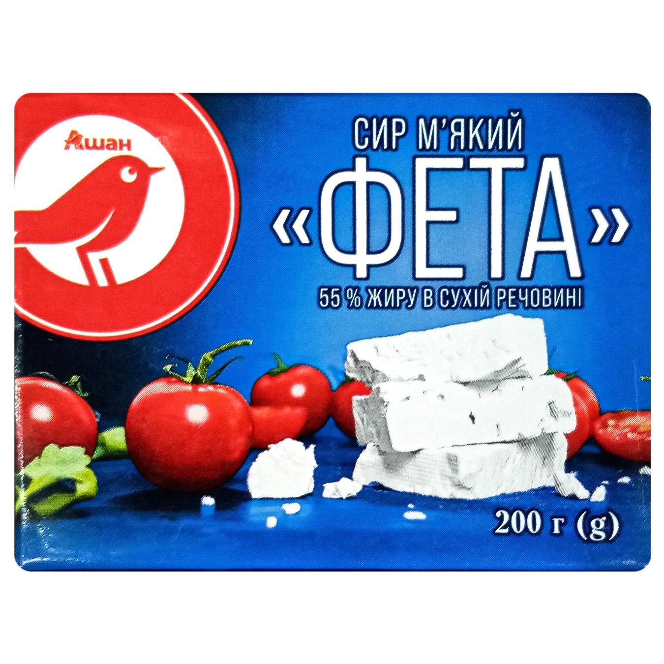 

Фета Ашан натуральная 5% 200г