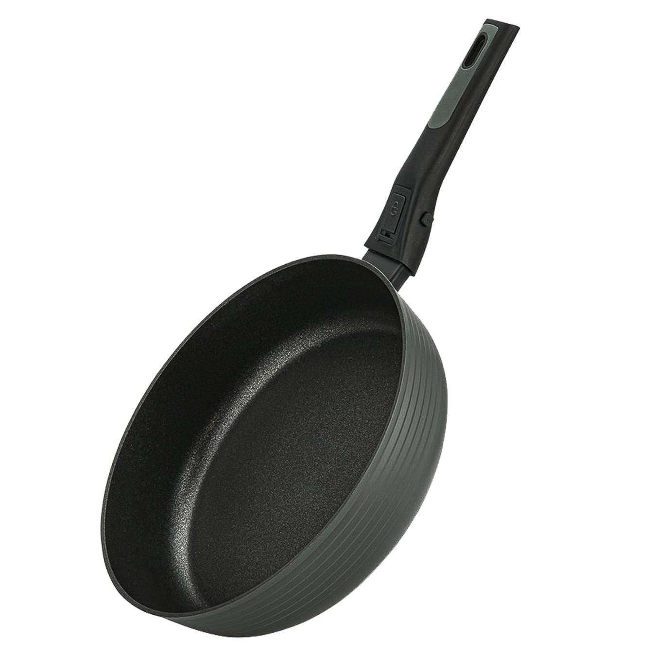 

Сковорода Fissman Black Cosmic без крышки 24х4.9см