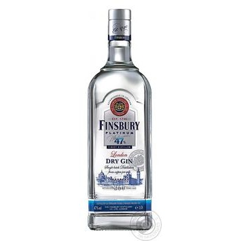 Finsbury Platinum London Dry Gin 47% 1l - buy, prices for NOVUS - photo 3