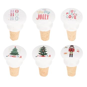 Корок для пляшки Koopman новорічний 6см в асортименті - купити, ціни на NOVUS - фото 1