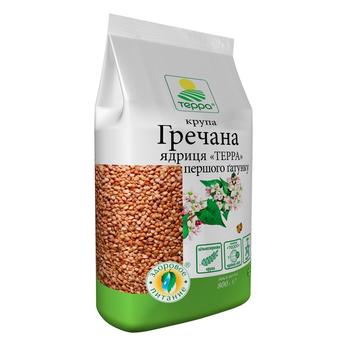 Крупа гречана Терра ядриця першого гатунку 800г - купити, ціни на Восторг - фото 1