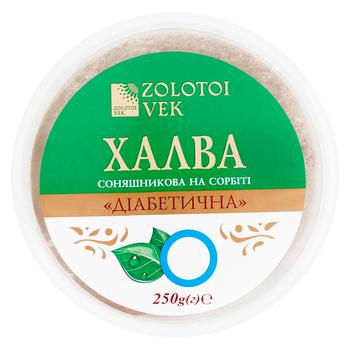 Халва подсолнечная Zolotoi Vek на сорбите 250г - купить, цены на Идеал - фото 2