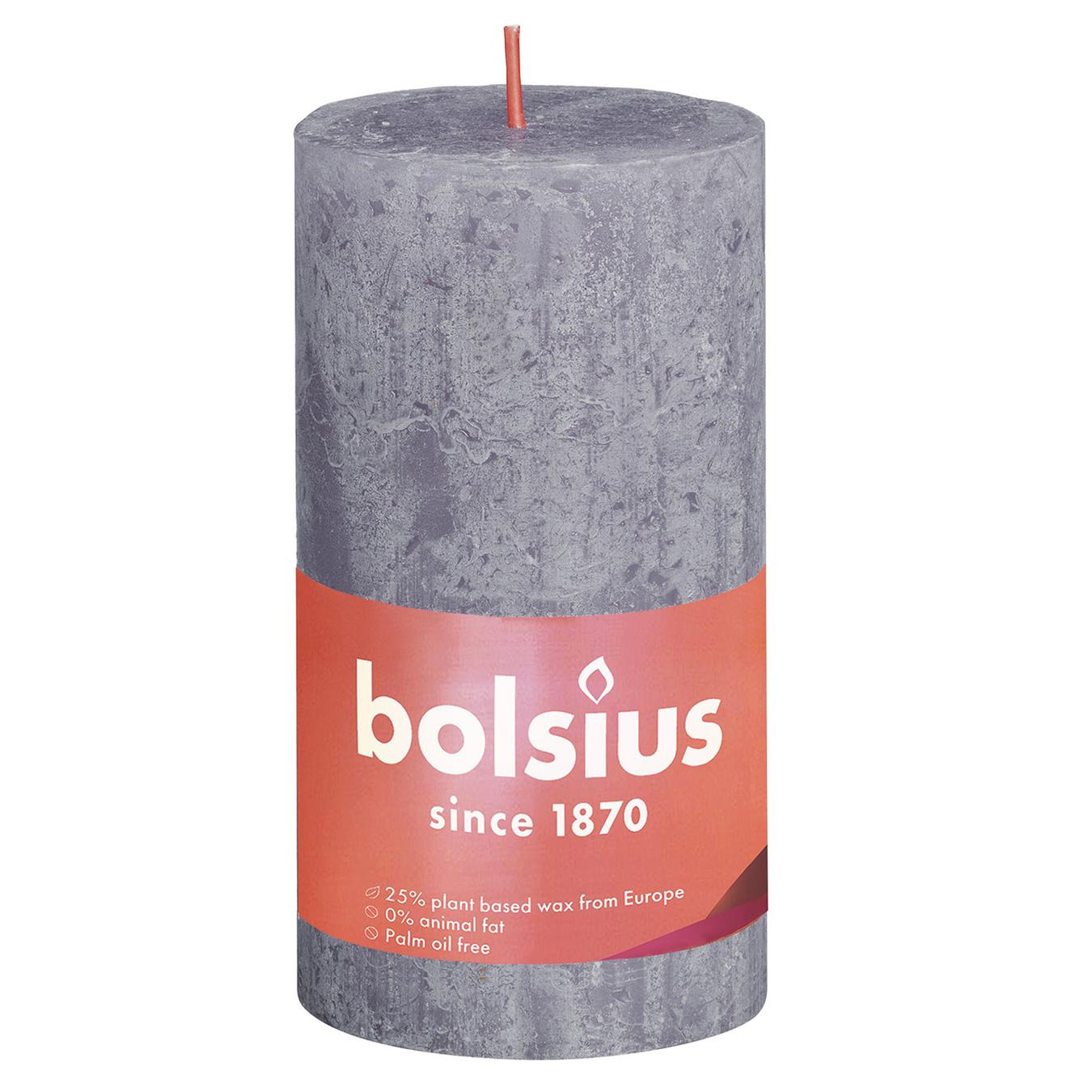 

Свеча Bolsius рустик морозная лаванда 130/68