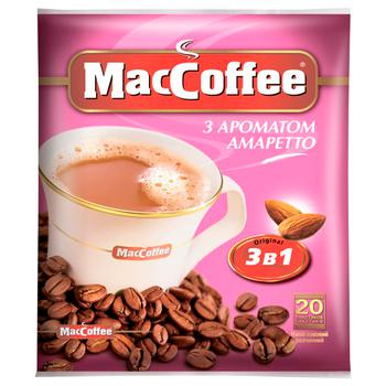 Напій кавовий MacCoffee Amaretto 3в1 розчинний 18г х 20шт - купити, ціни на METRO - фото 1