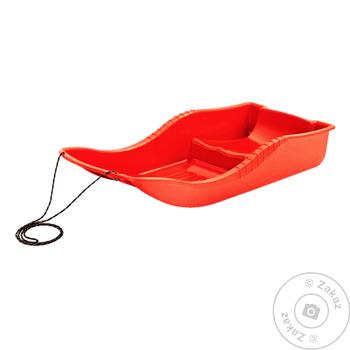 ProsperPlast Red Plastic Sledge 87cm - buy, prices for Tavria V - photo 1