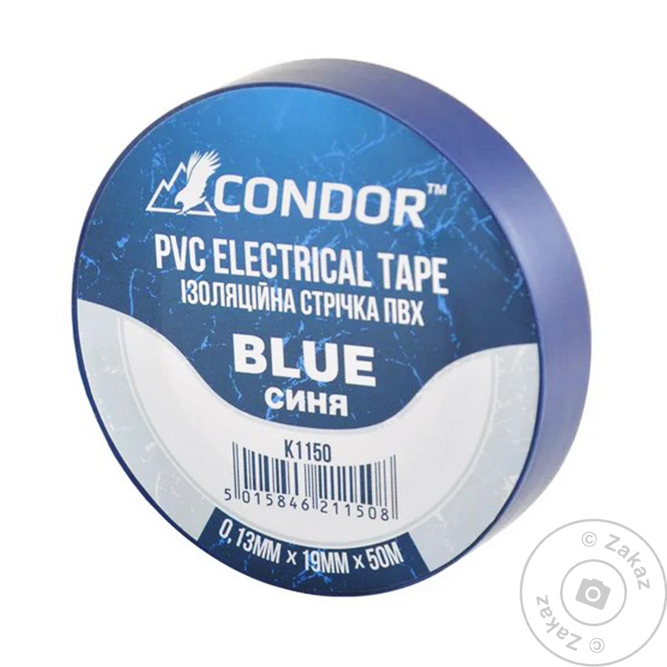 

Лента изоляционная Condor ПВХ синяя 50м