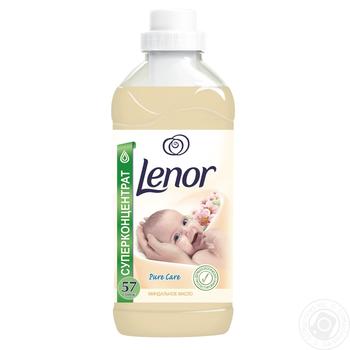Кондиціонер для білизни Lenor Мигдальна олія для чутливої шкіри 2л купити, ціни на МегаМаркет - фото 1