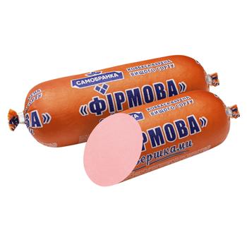 Ковбаса Самобранка Фірмова з вершками варена вищий сорт