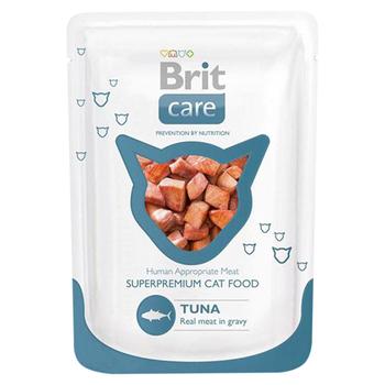 Вологий корм для котів Brit Care Cat Tuna pouch тунець 80г - купити, ціни на Восторг - фото 1