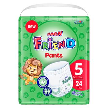 Goo.N Friend Diapers-Panties 5 12-17kg 24pcs - buy, prices for NOVUS - photo 1