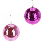 Koopman Mirror Christmas Ball 25cm Pink