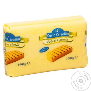 Carlo Crivellin Corn Grits Yellow Polenta 1kg - buy, prices for COSMOS - photo 1