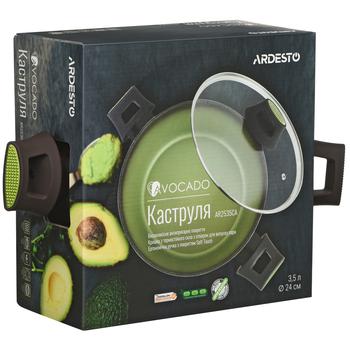 Кастрюля Ardesto Avocado со стеклянной крышкой 3,5л - купить, цены на - фото 2