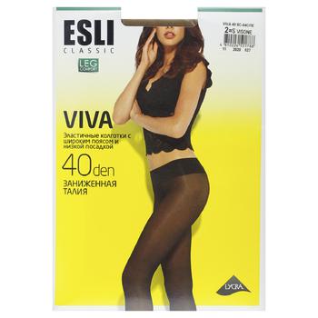 Колготки Esli женские E Viva 40den New р.2 Visone - купить, цены на МегаМаркет - фото 2