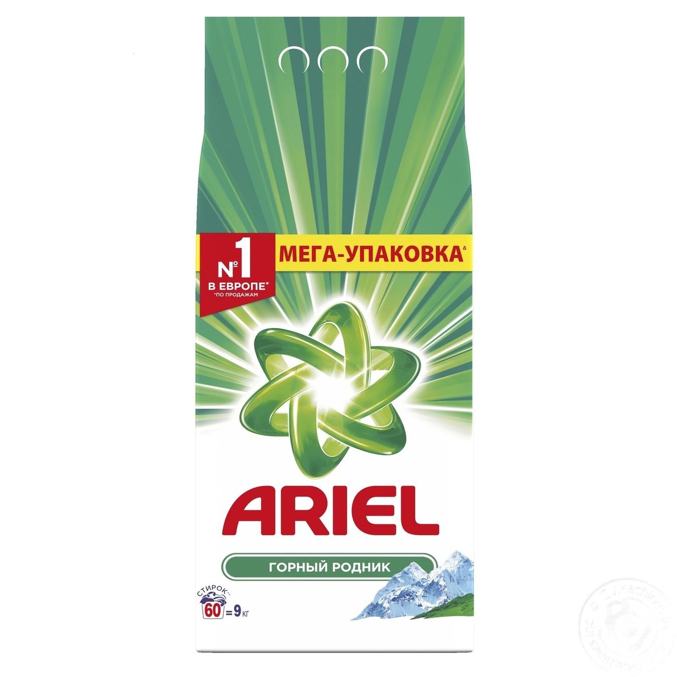 

Стиральный порошок Ariel Горный родник автомат 9кг